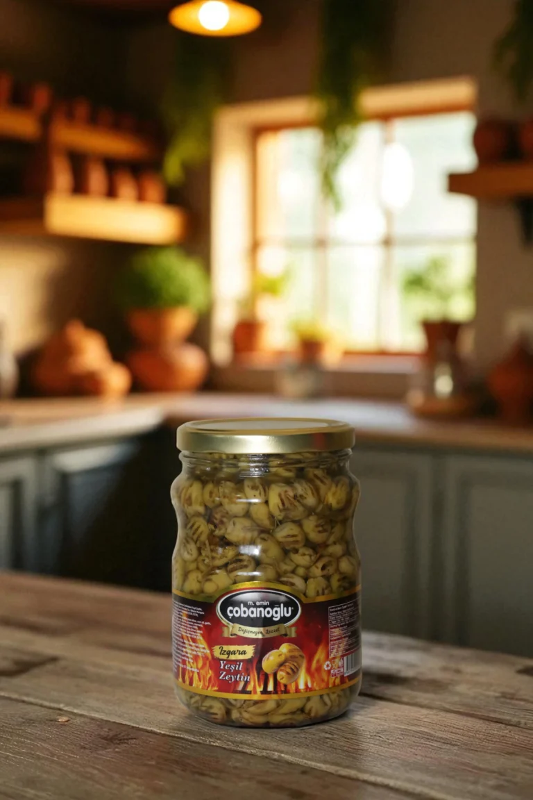 ızgara yeşil zeytin