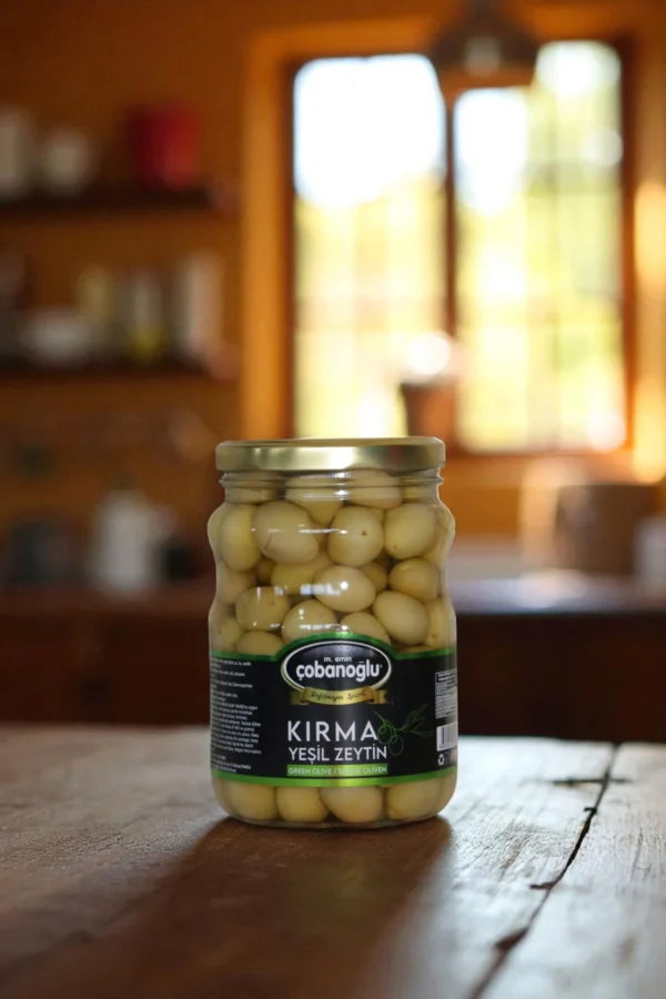 kırma zeytin cam kavanoz