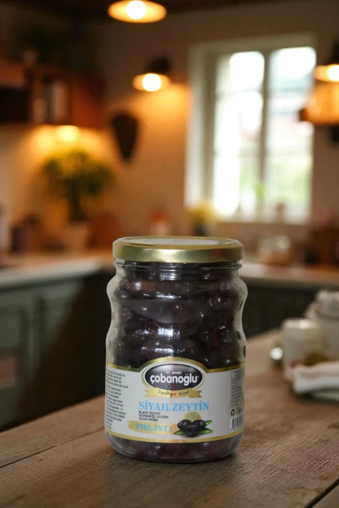 cam kavanoz siyah zeytin