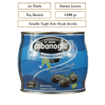 Gemlik Yağlı Sele Siyah Zeytin, Sofralık Boy, Net: 1.5 kg