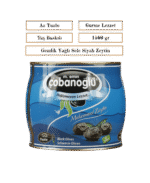 Gemlik Yağlı Sele Siyah Zeytin, Sofralık Boy, Net: 1.5 kg