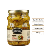 Ege Mix - Çekirdeksiz Yeşil Zeytin (800 gr Cam Kavanoz)