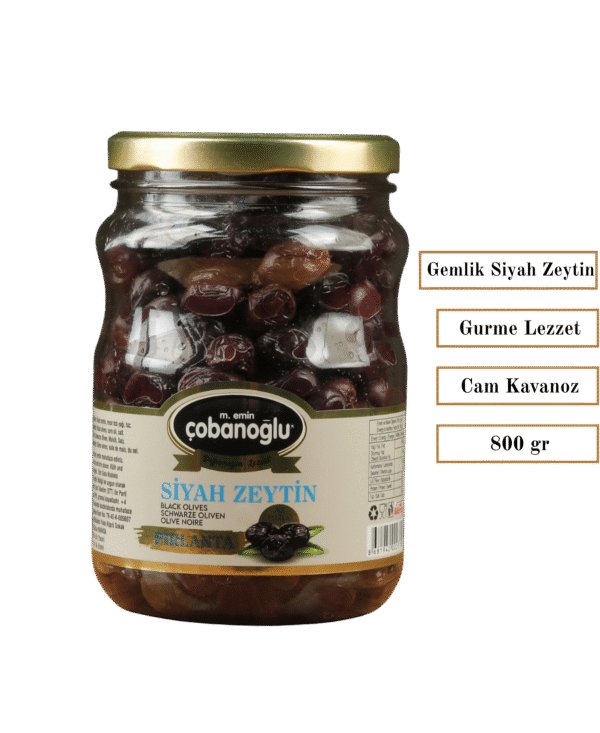 Yağlı Sele Siyah Zeytin - Pırlanta